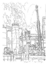 coloring page Fire brigade