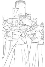 coloring page Castle