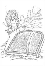 coloring page Brave