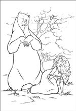 coloring page Brave