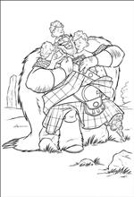 coloring page Brave