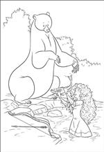 coloring page Brave