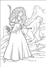 coloring page Brave