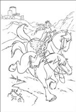 coloring page Brave