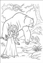 coloring page Brave