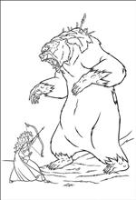 coloring page Brave