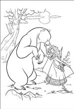 coloring page Brave