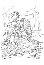 coloring page Brave