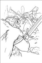 coloring page Brave