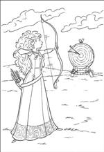 coloring page Brave