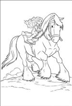 coloring page Brave