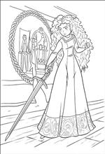 coloring page Brave