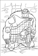 coloring page Brave