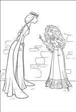 coloring page Brave
