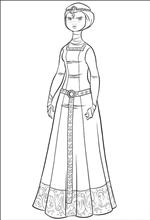coloring page Brave