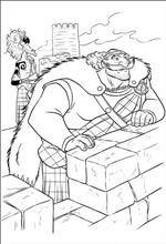coloring page Brave