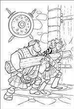 coloring page Brave