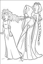 coloring page Brave