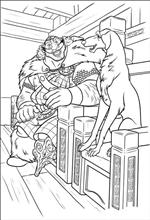 coloring page Brave