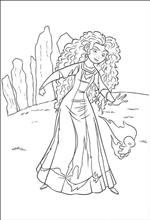 coloring page Brave