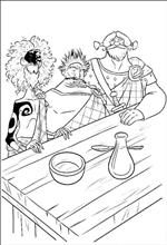 coloring page Brave