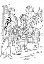coloring page Brave