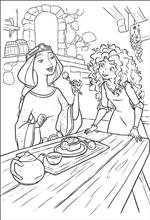 coloring page Brave