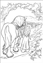 coloring page Brave