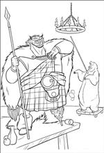 coloring page Brave