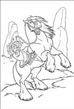 coloring page Brave