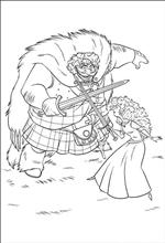 coloring page Brave