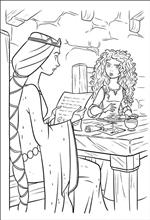 coloring page Brave
