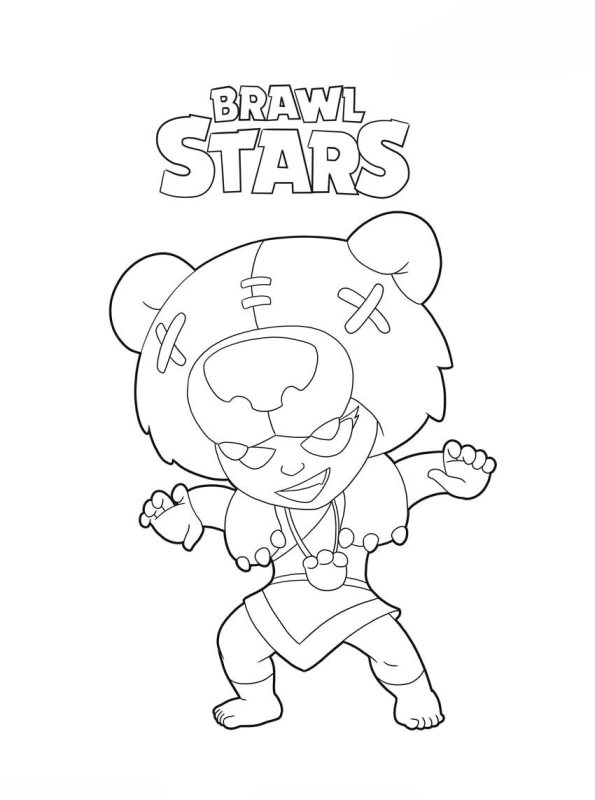 Kids-n-fun.com | Coloring page Brawl Stars Nita