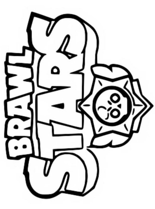 Kids-n-fun.com | Coloring page Brawl Stars brawl stars logo