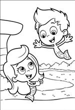 coloring page Bubble Guppies