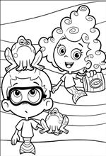coloring page Bubble Guppies