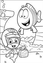 coloring page Bubble Guppies