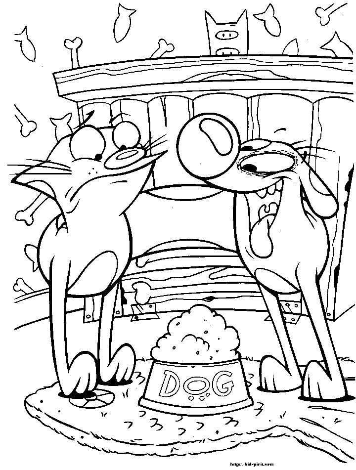 Kids-n-fun.com | 12 coloring pages of Catdog