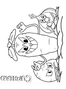 Kids-n-fun.com | 23 coloring pages of Cuphead