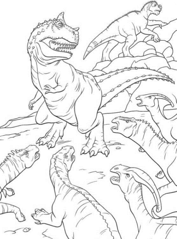 kidsnfun  18 coloring pages of dinosaurs