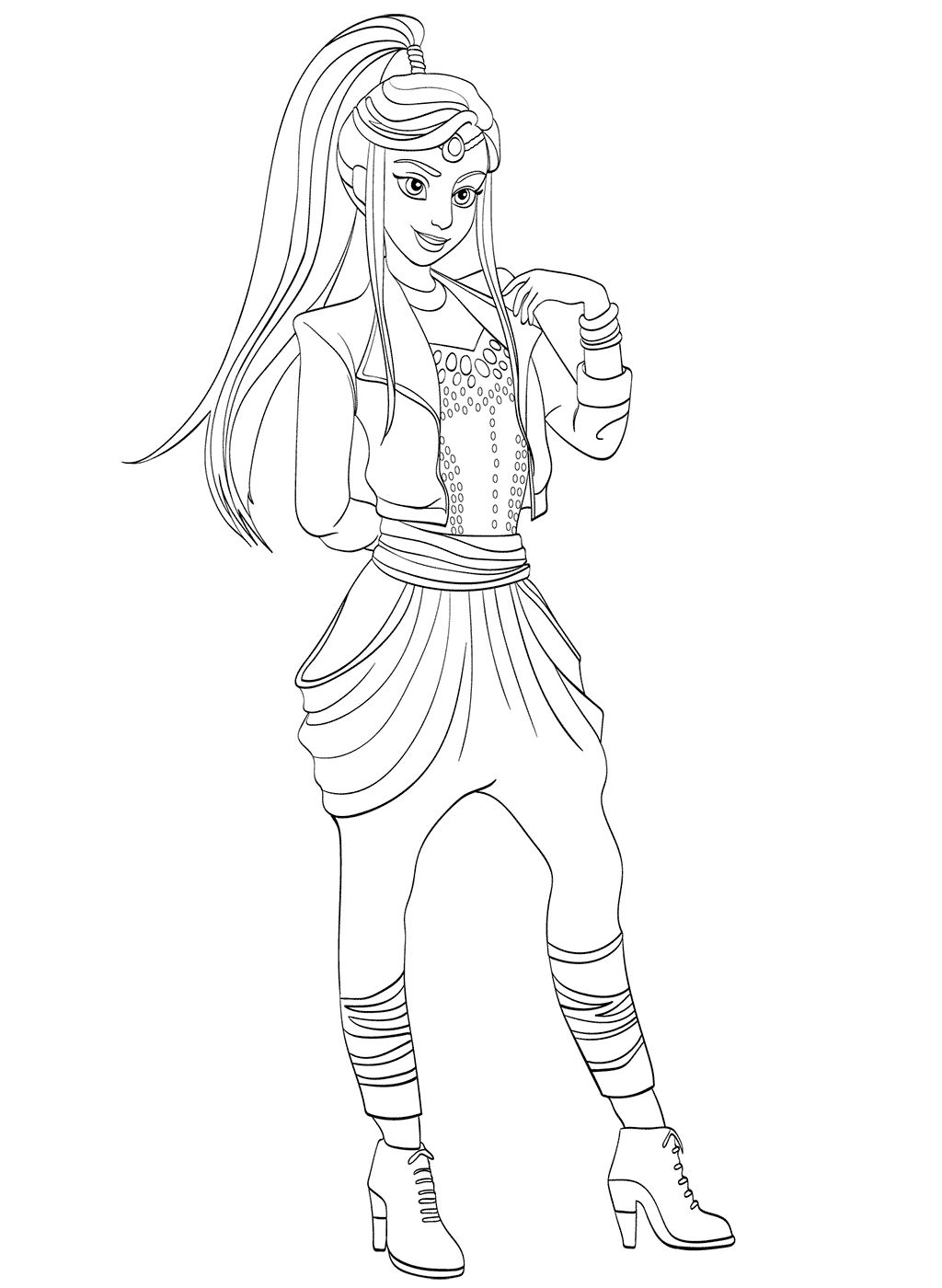 Kids-n-fun.com | 15 coloring pages of Disney Descendant Wicked World