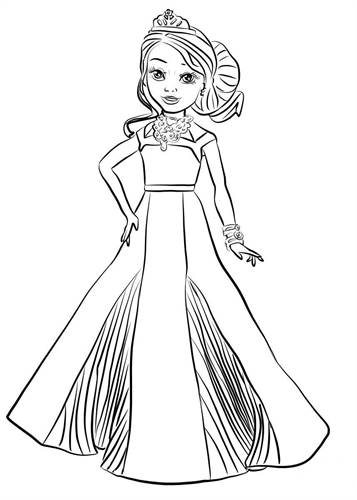 Kids-n-fun.com | 15 coloring pages of Disney Descendant Wicked World