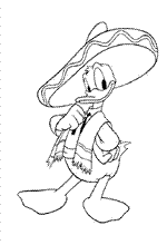 coloring page Donald Duck