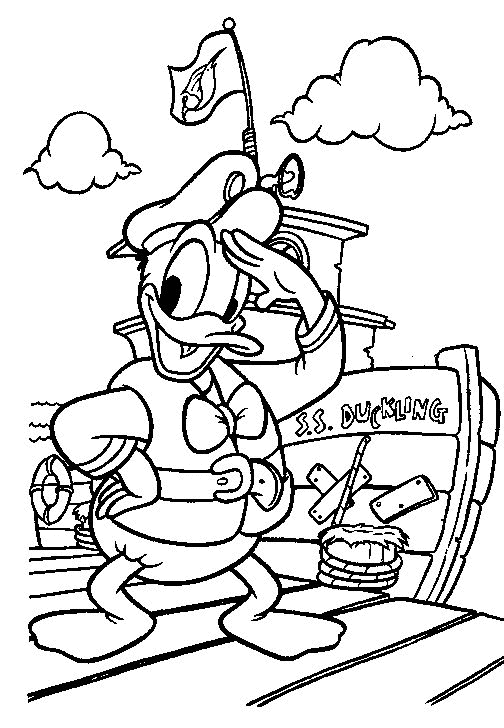 Kids n fun 30 Coloring Pages Of Donald Duck