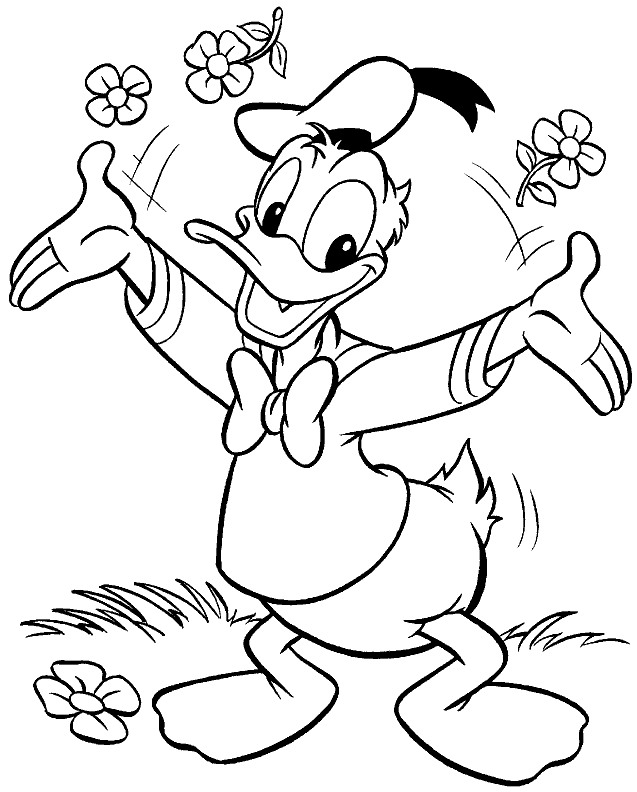 Kids-n-fun.com | 30 coloring pages of Donald Duck