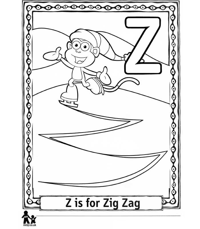Kids-n-fun.com | 26 coloring pages of Doras Alphabet