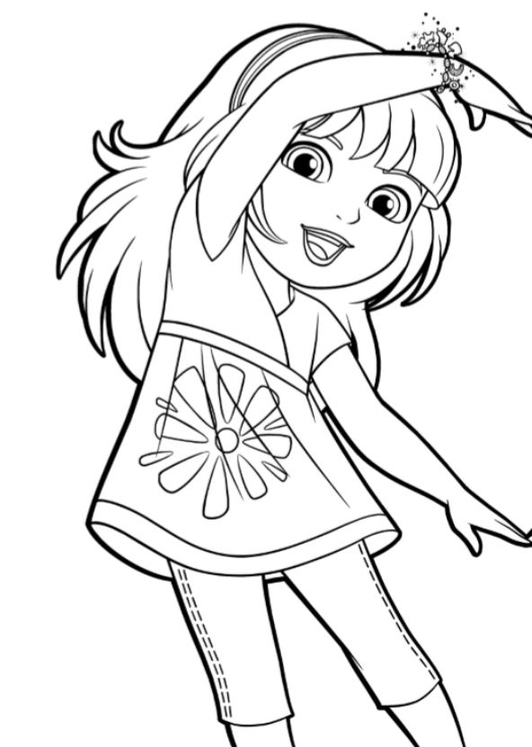 Kids-n-fun.com | 6 coloring pages of Dora and Friends