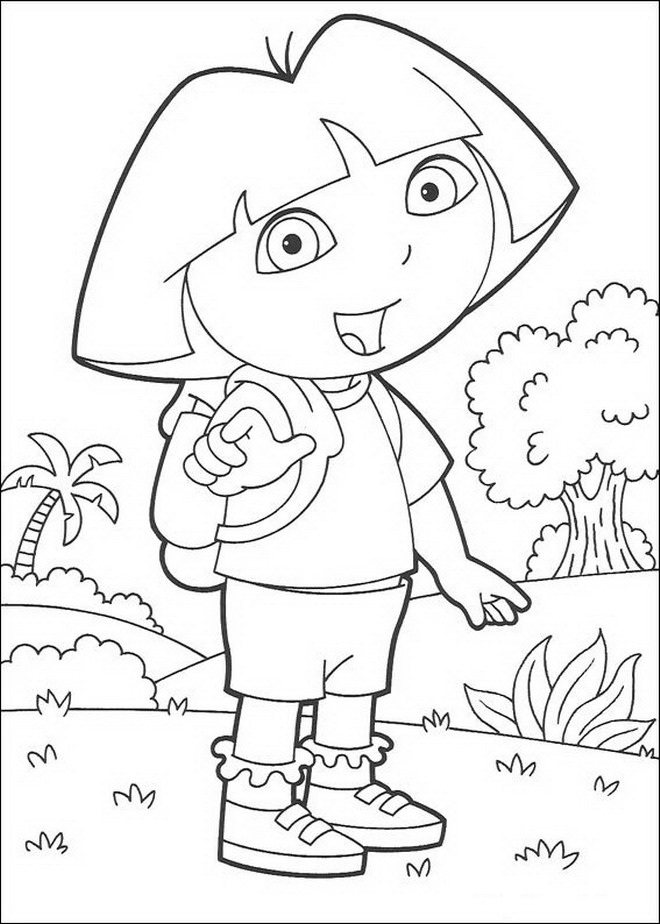Kids-n-fun.com | 84 coloring pages of Dora the Explorer