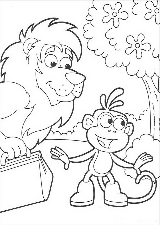 Kids-n-fun.com | 84 coloring pages of Dora the Explorer