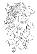 coloring page Dragon Ball Z